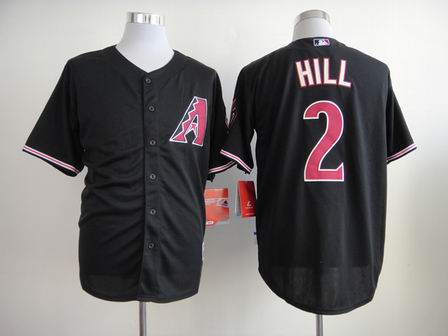 mlb arizona diamondbacks 2 Hill black jersey