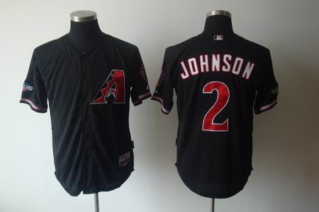 mlb arizona diamondbacks 2 Johnson black jersey
