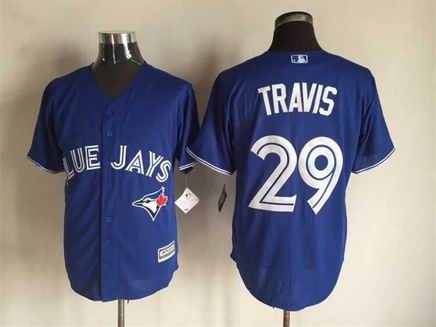 mlb blue jays #29 Travis blue jersey