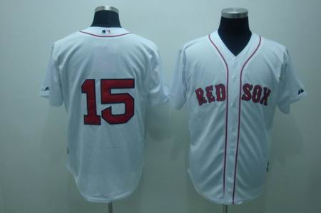 mlb boston red sox #15 pedroia white[cool base]