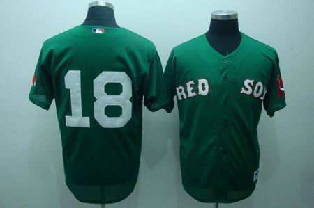 mlb boston red sox #18 matsuzaka green[cool base]
