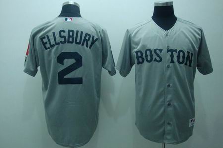 mlb boston red sox #2 ellsbury grey 2009 style