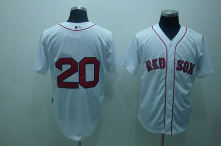 mlb boston red sox #20 youkilis white[cool base]