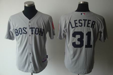 mlb boston red sox #31 lester GREY[cool base]
