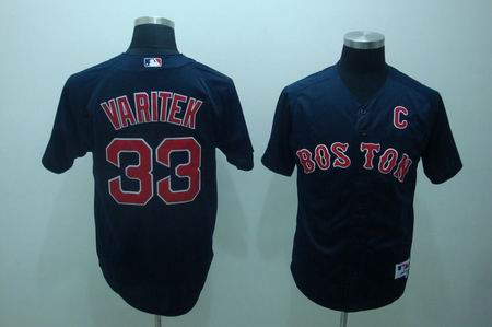 mlb boston red sox #33 varitek dk,blue(2009 style)