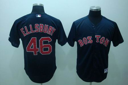 mlb boston red sox #46 Ellsbury dark blue[cool base]