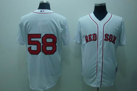mlb boston red sox #58 papelbon white[cool base]