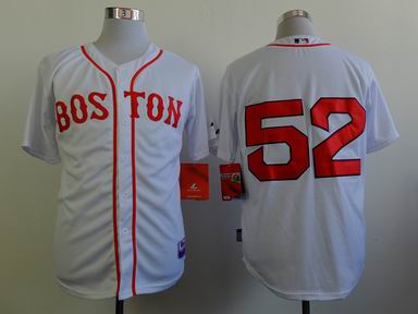 mlb boston red sox 52 white jersey