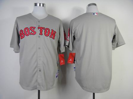 mlb boston red sox blank grey jersey