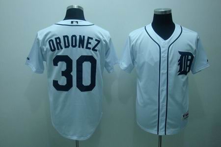 mlb detroit tigers #30 ordonez white[cool base]