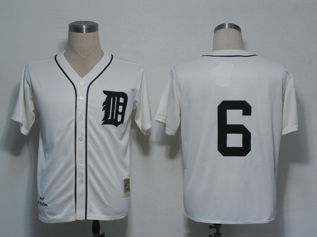 mlb detroit tigers #6 kaline cream m&n 1968