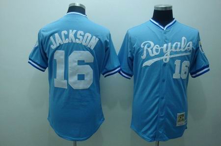 mlb kansas city royals #16 Jackson blue (cool base)
