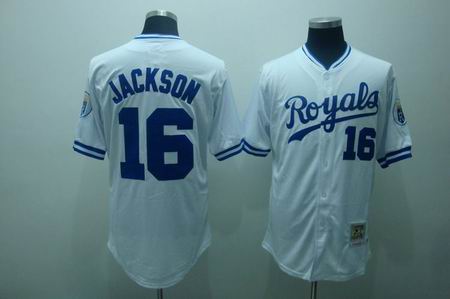 mlb kansas city royals #16 Jackson white[cool base]