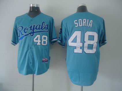 mlb kansas city royals #48 soria blue(cool base)