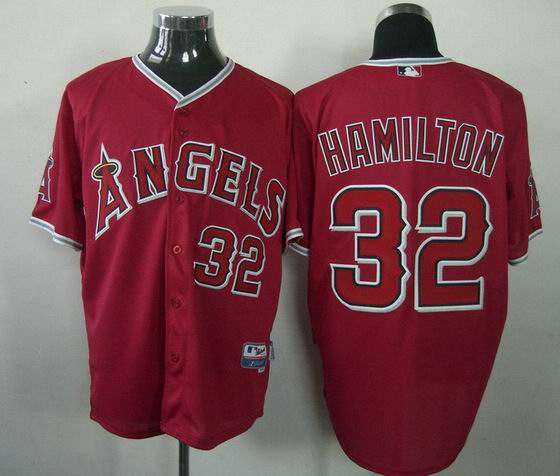 mlb los angeles angels 32 Hamilton red[cool base]