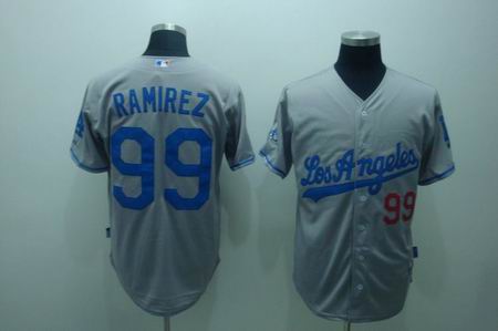 mlb los angeles dodgers #99 ramirez grey(cool base)