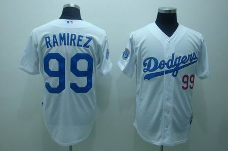 mlb los angeles dodgers ramirez #99 white