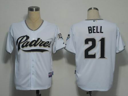 mlb san diego padres #21 bell white(cool base)