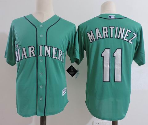 mlb seattle mariners #11 MARTINEZ green m&n jersey