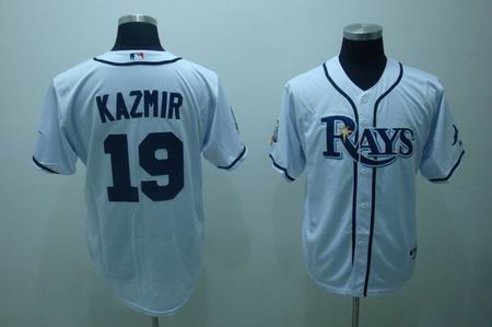 mlb tampa bay rays #19 kazmir white(2008 ws patch)