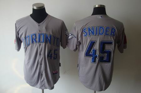 mlb toronto blue jays #45 snider grey