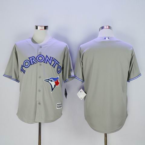 mlb toronto blue jays blank grey jersey