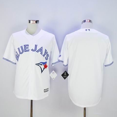 mlb toronto blue jays blank white jersey