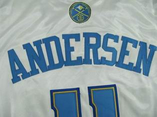 NBA Denver Nuggets #11 Chris Andersen White Jersey