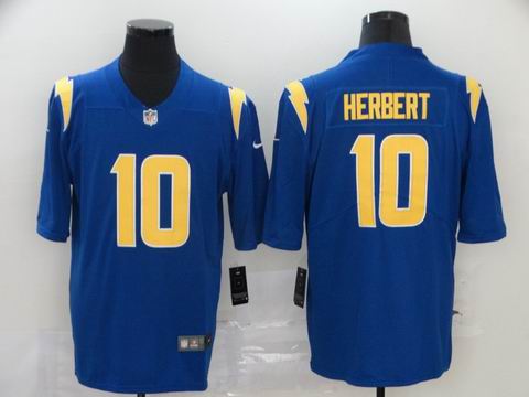 nfl Chargers #10 Herbert blue rush jersey