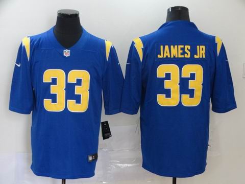 nfl Chargers #33 James Jr blue rush jersey