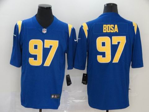 nfl Chargers #97 BOSA blue rush jersey