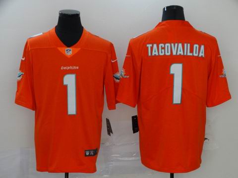 nfl Dolphins #1 TAGOVAILOA orange vapor untouchable jersey