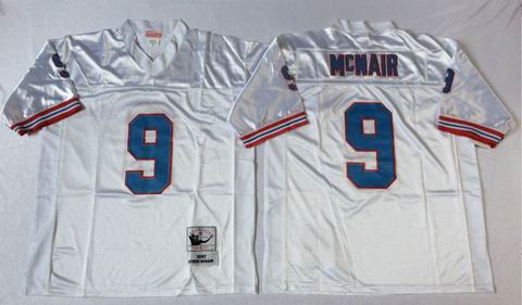 nfl Houston Oilers #9 McNAIR white Throwback Jersey