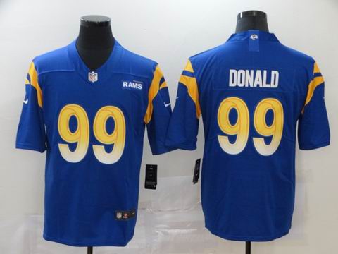 nfl Los Angeles Rams #99 Aaron Donald blue jersey