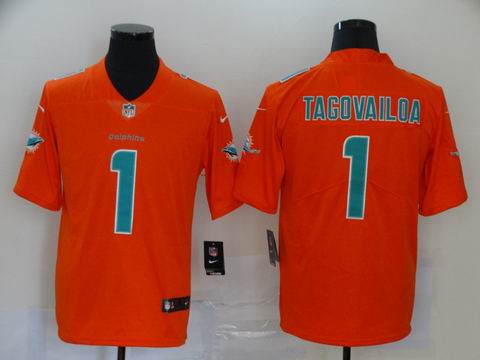 nfl Miami Dolphins #1 TAGOVAILOA orange interverted jersey