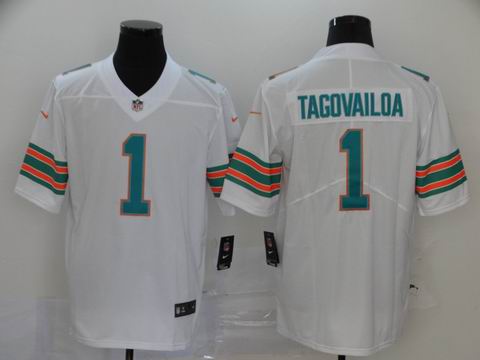 nfl Miami Dolphins #1 TAGOVAILOA white rush jersey
