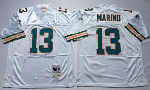 nfl Miami Dolphins 13 Marino white throwback jersey