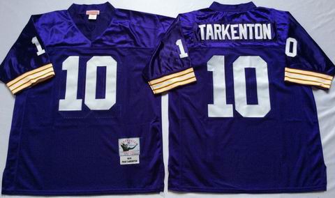 nfl Minnesota Vikings #10 Tarkenton purple throwback jersey