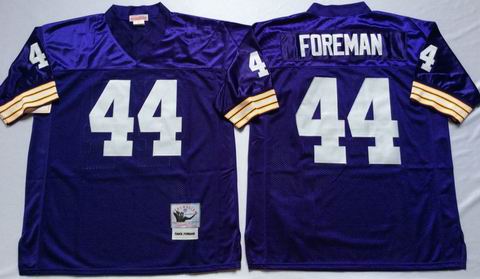 nfl Minnesota Vikings 44 Foreman purple throwback jersey