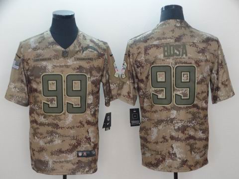 nfl San Diego Chargers #99 BOSA camo salute to service jersey
