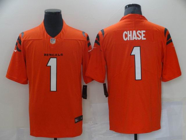 nfl bengals #1 CHASE orange vapor untouchable jersey