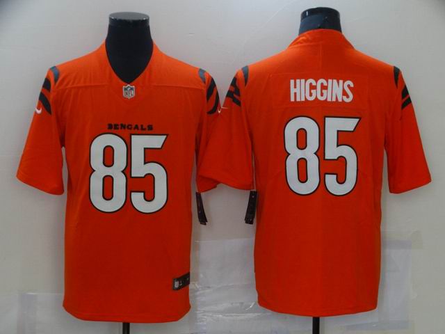 nfl bengals #85 HIGGINS orange vapor untouchable jersey