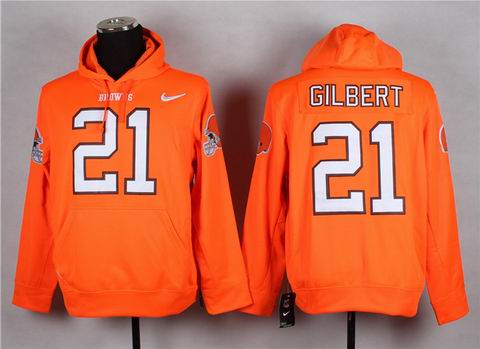 nfl browns 21 Gilbert sweatshirts hoody orange