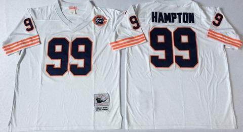 nfl chicago bears #99 Hampton white throwback jersey