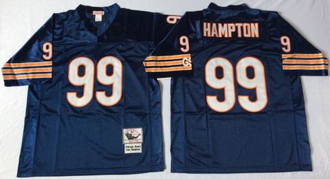 nfl chicago bears 99 Hampton blue throwback jersey