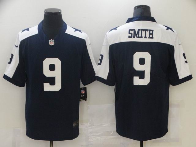 nfl cowboys #9 SMITH thanksgiving blue vapor untouchable jersey