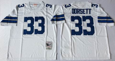 nfl dallas cowboys #33 Dorsett white throwback jersey