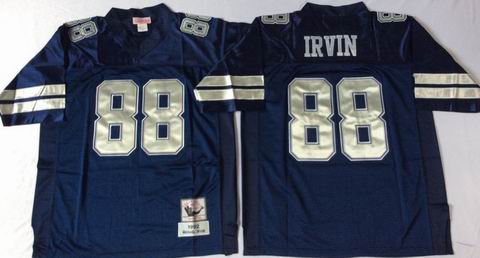 nfl dallas cowboys #88 Irvin blue throwback jersey