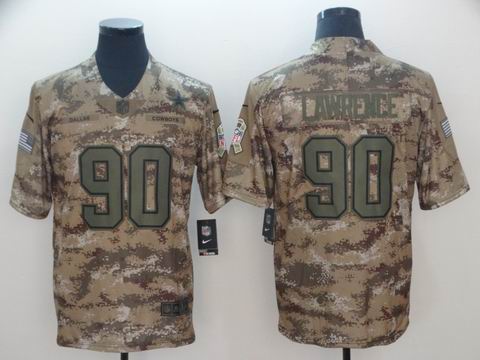 nfl dallas cowboys #90 Lawrence camo salute to service jersey