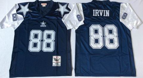 nfl dallas cowboys 88 Irvin blue throwback jersey